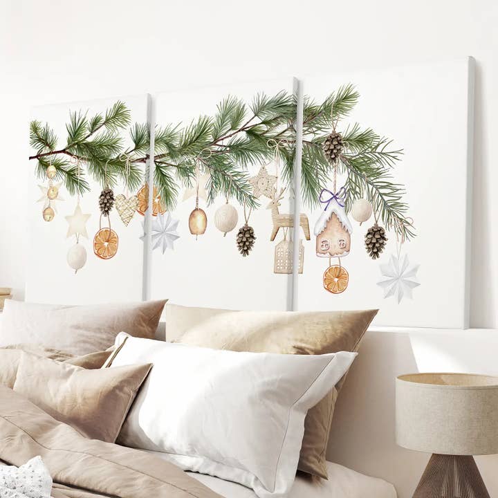 Art Lane - Wholesale Wall Art Set - Vintage Xmas Wall Art Print Trendy Winter Decor4