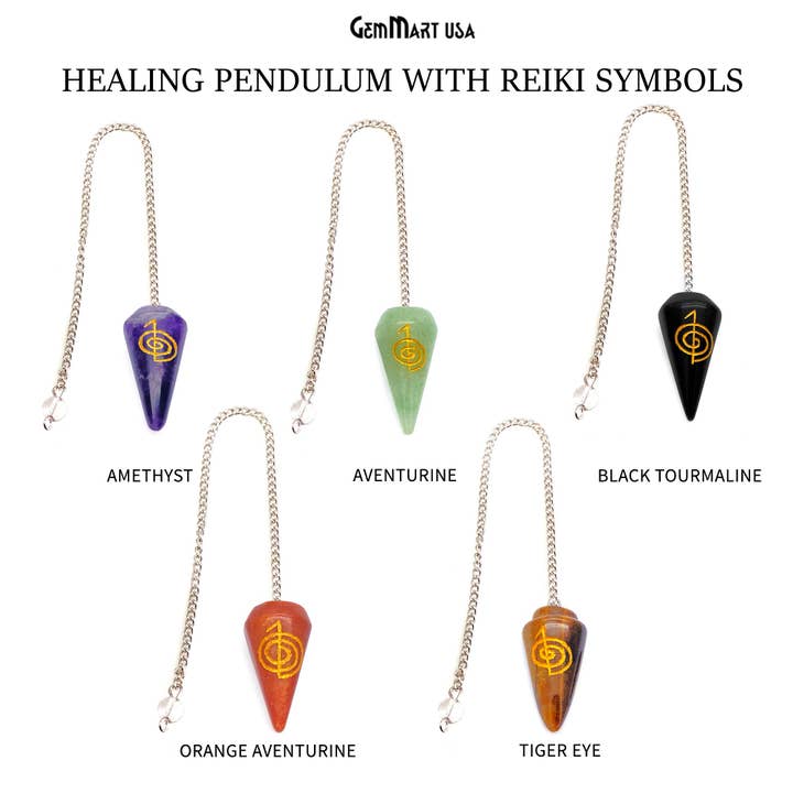 Gemstone Healing Pendulum, Pendant Crystal Reiki Divination and other Purchase Wholesale metaphysical goods. Free Returns & Net 60 Terms on Faire trending on Faire.