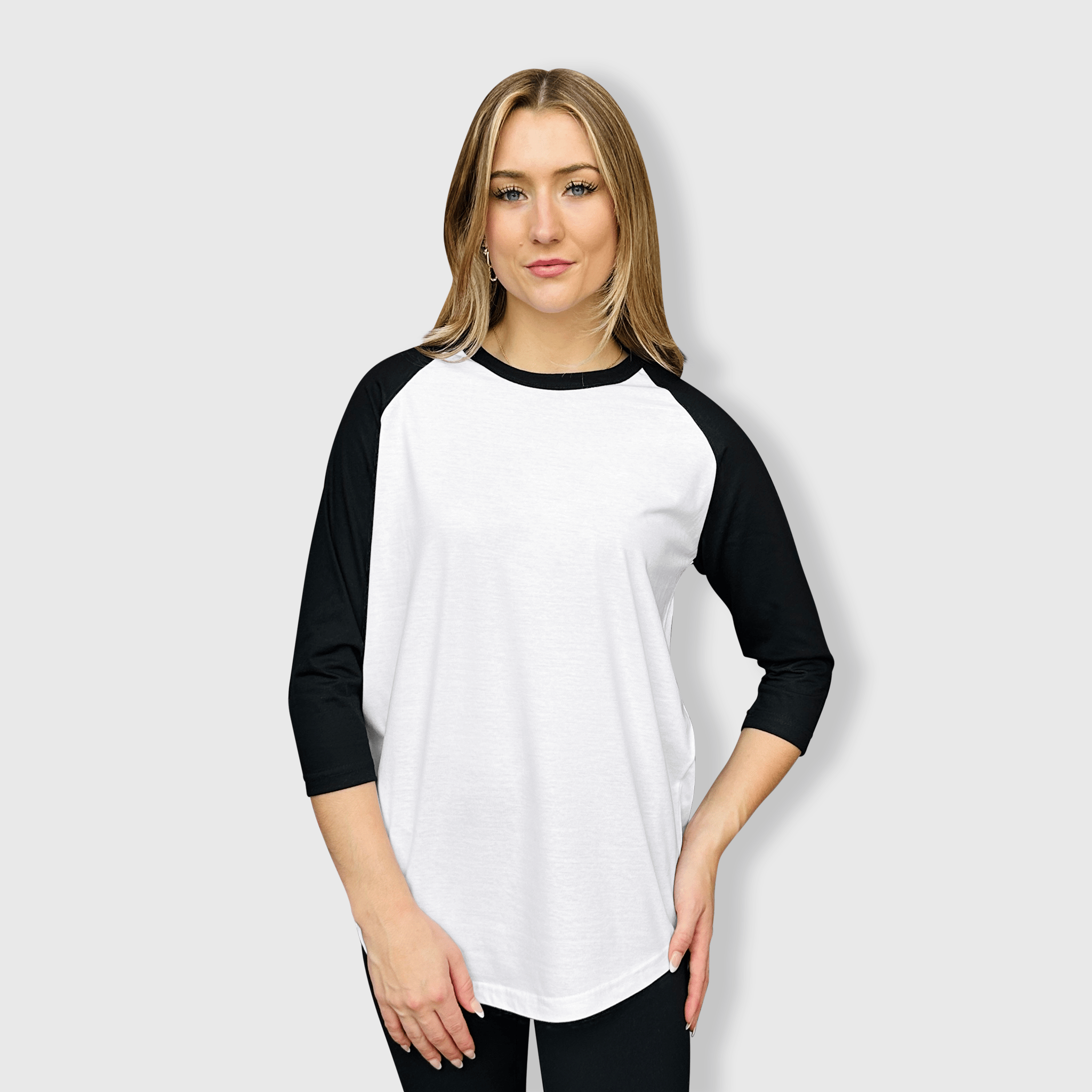 ILTEX Apparel - Vente T-shirt – femme - T-shirt de baseball adulte à manches raglan 3/4 - Plus de 35 couleurs36