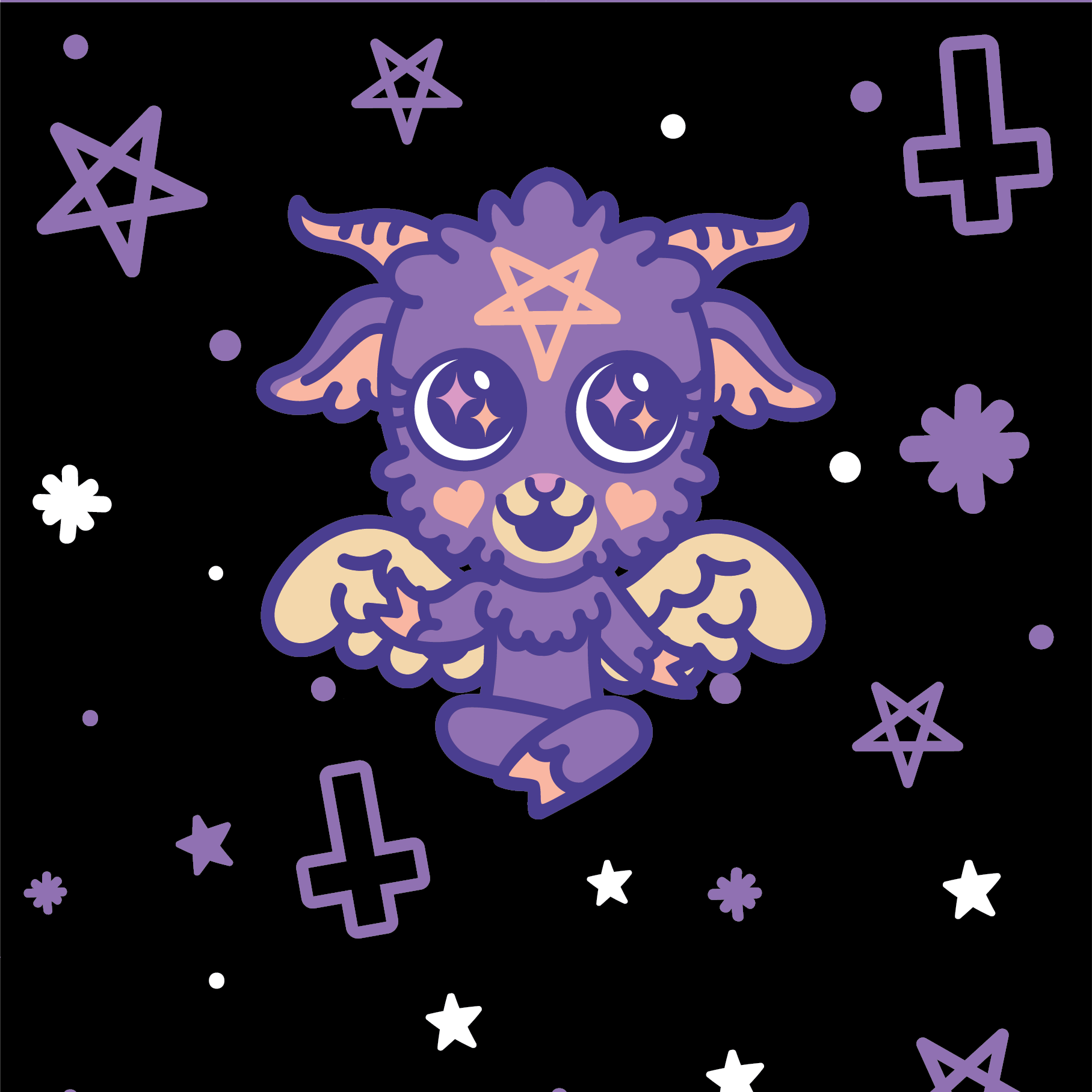 FootClothes LLC – wholesale Socks – Unisex – Baby Baphomet Crew Socks10