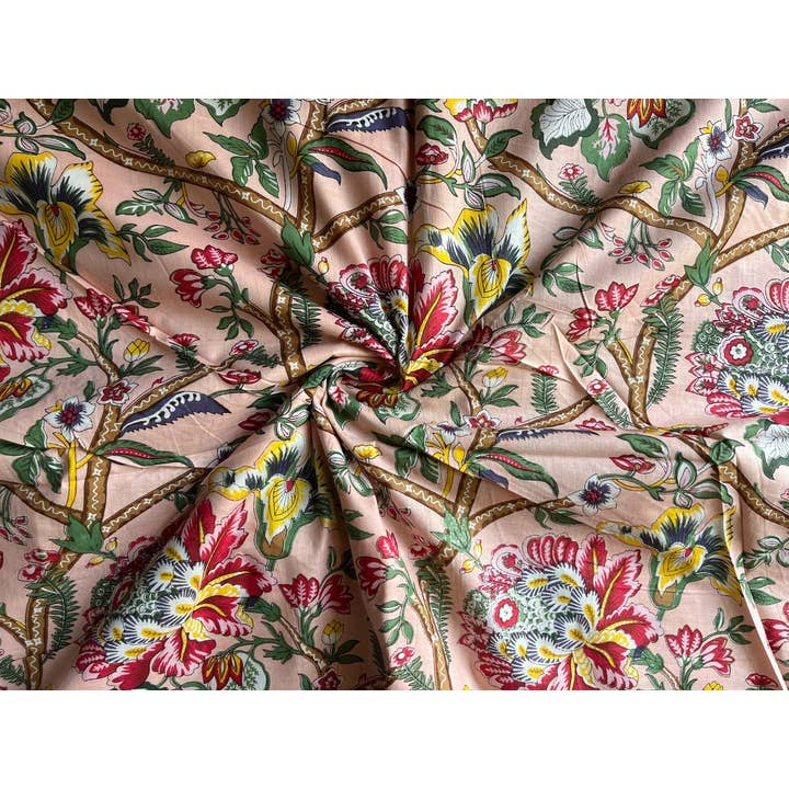 Bhawana Handicrafts – wholesale Tygfärg – Lyxig bomullstyg Blocktryckt tyg Bomull Handgjord