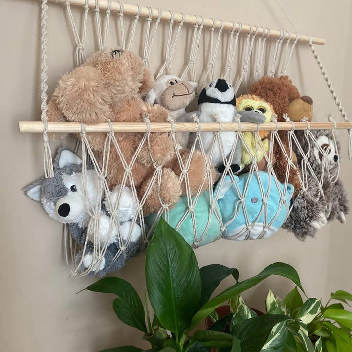 Macra-Made With Love – wholesale Toy storage box – Kids & baby – Macramé Nursery Toy Hammock10
