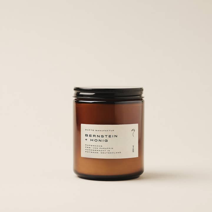 DUFTE Manufaktur - Wholesale Jar/Filled Candle - Amber & honey base candle1