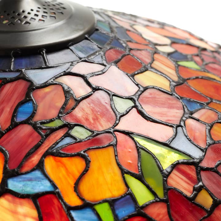 River of Goods - Wholesale Accent/Desk Lamp - 33.25"H Tulip Tiffany-Style Stained Glass Table Lamp11