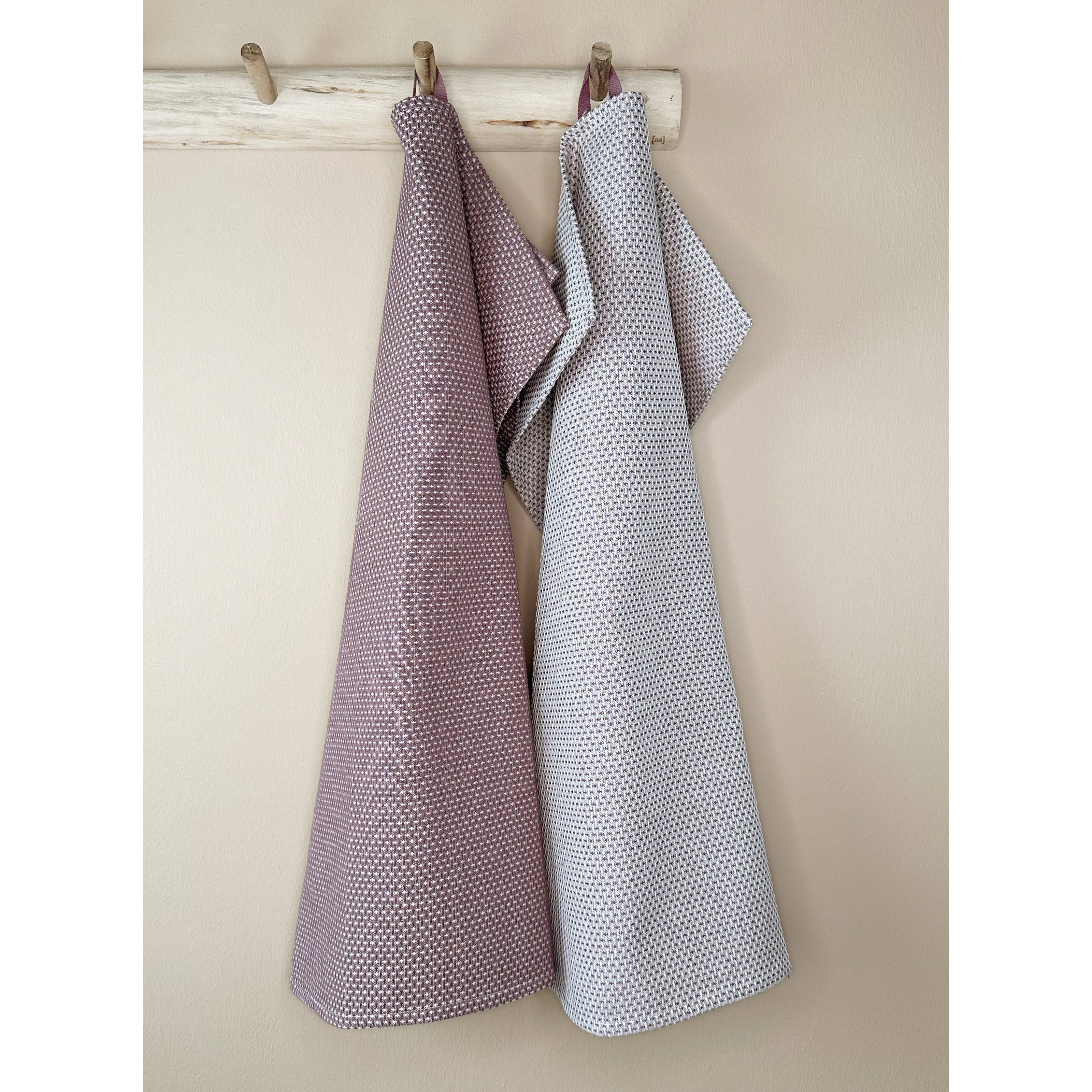 Aspegren Denmark - Wholesale Tea Towel - Tea Towels - 100% Organic - Set of 2 - Gastro - Plum Wine6