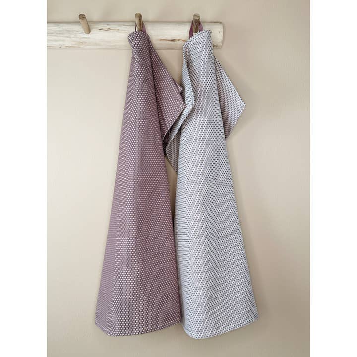 Aspegren Denmark - Wholesale Tea Towel - Tea Towels - 100% Organic - Set of 2 - Gastro - Plum Wine6