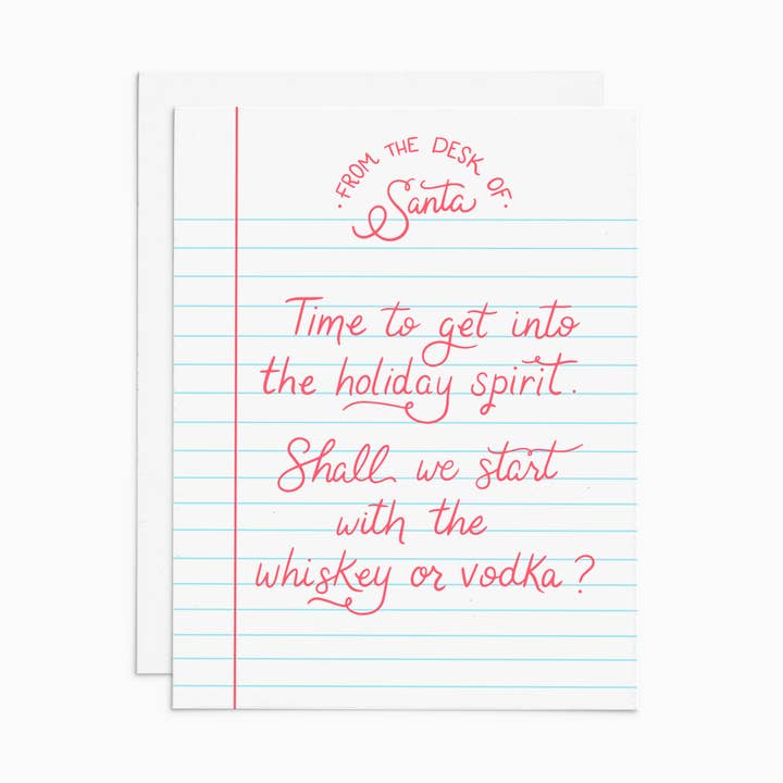 Carte de Noël amusante : il est temps de se mettre dans l'esprit des fêtes pour la vente par Frankie & Claude