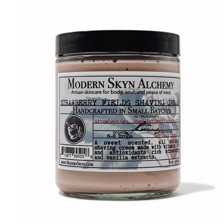 Modern Skyn Alchemy LLC. - Wholesale Shaving Cream - Strawberry Fields Shaving Cream