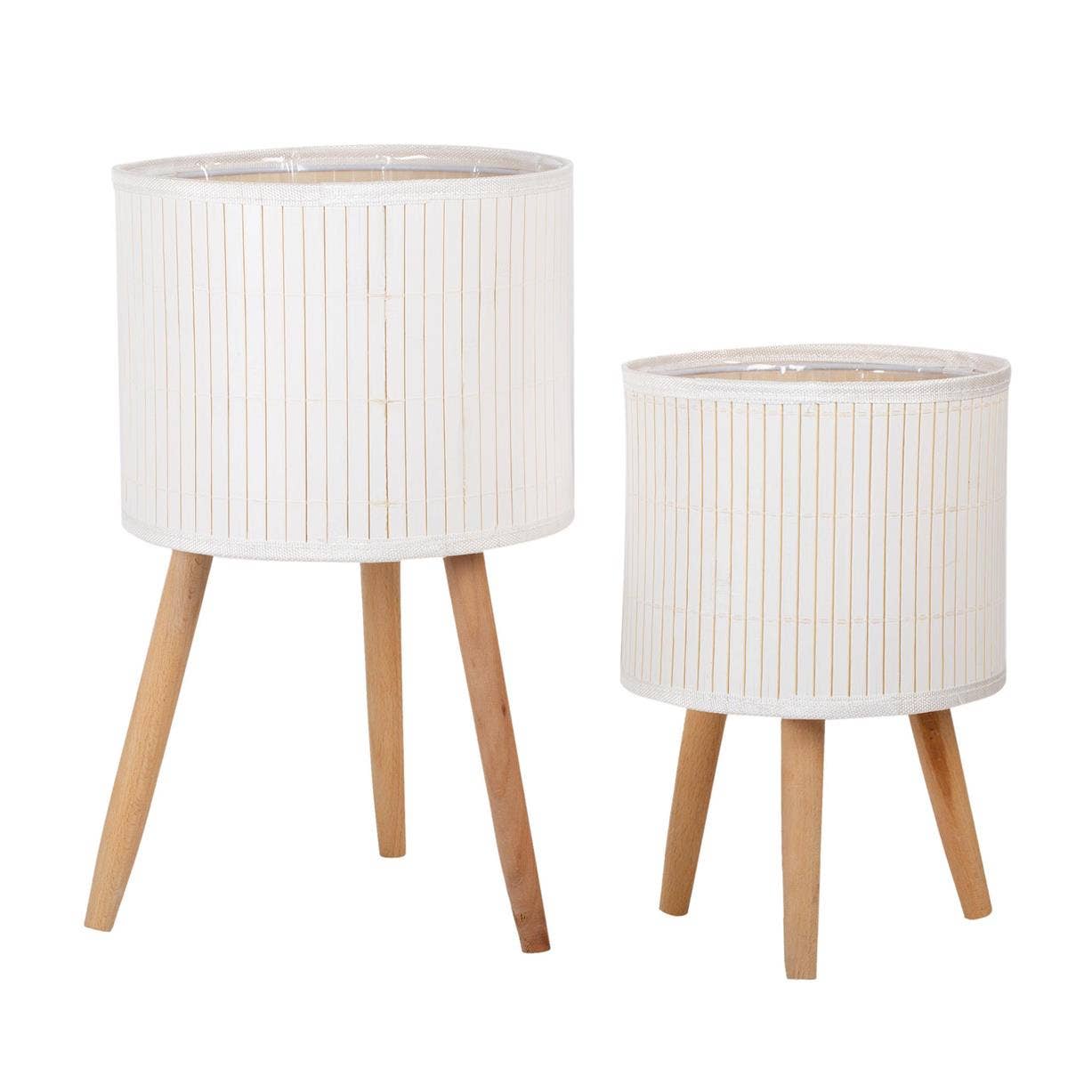Truu Design - Wholesale Plant Pot - Set of two decorative bamboo baskets for indoor and outdoor3
