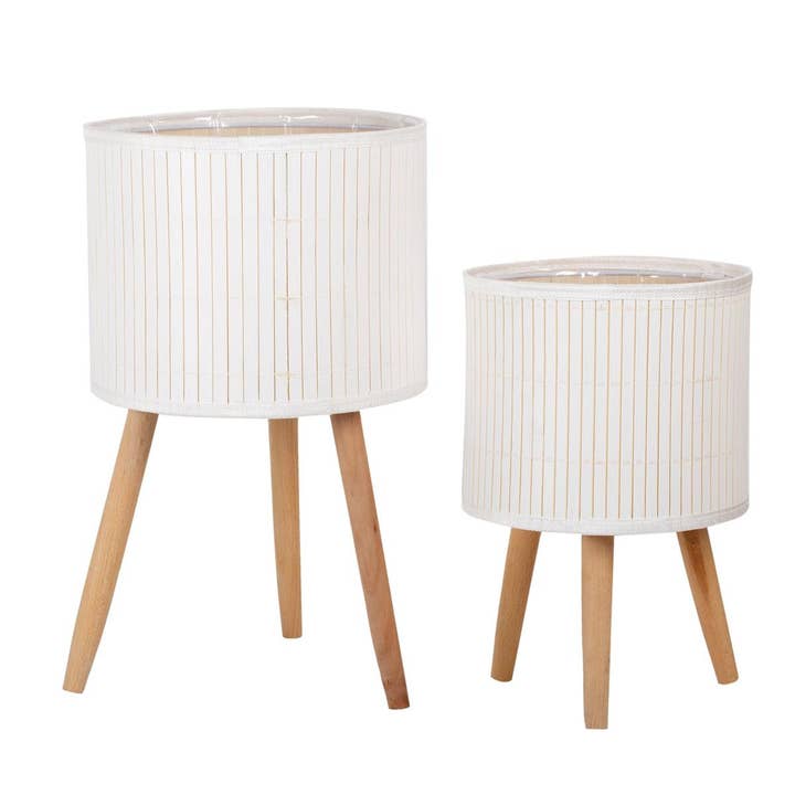 Truu Design - Wholesale Plant Pot - Set of two decorative bamboo baskets for indoor and outdoor3