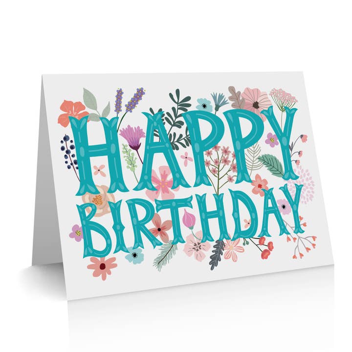 Bright And Flowery General Birthday Card for wholesale by PaperPaper Ltd