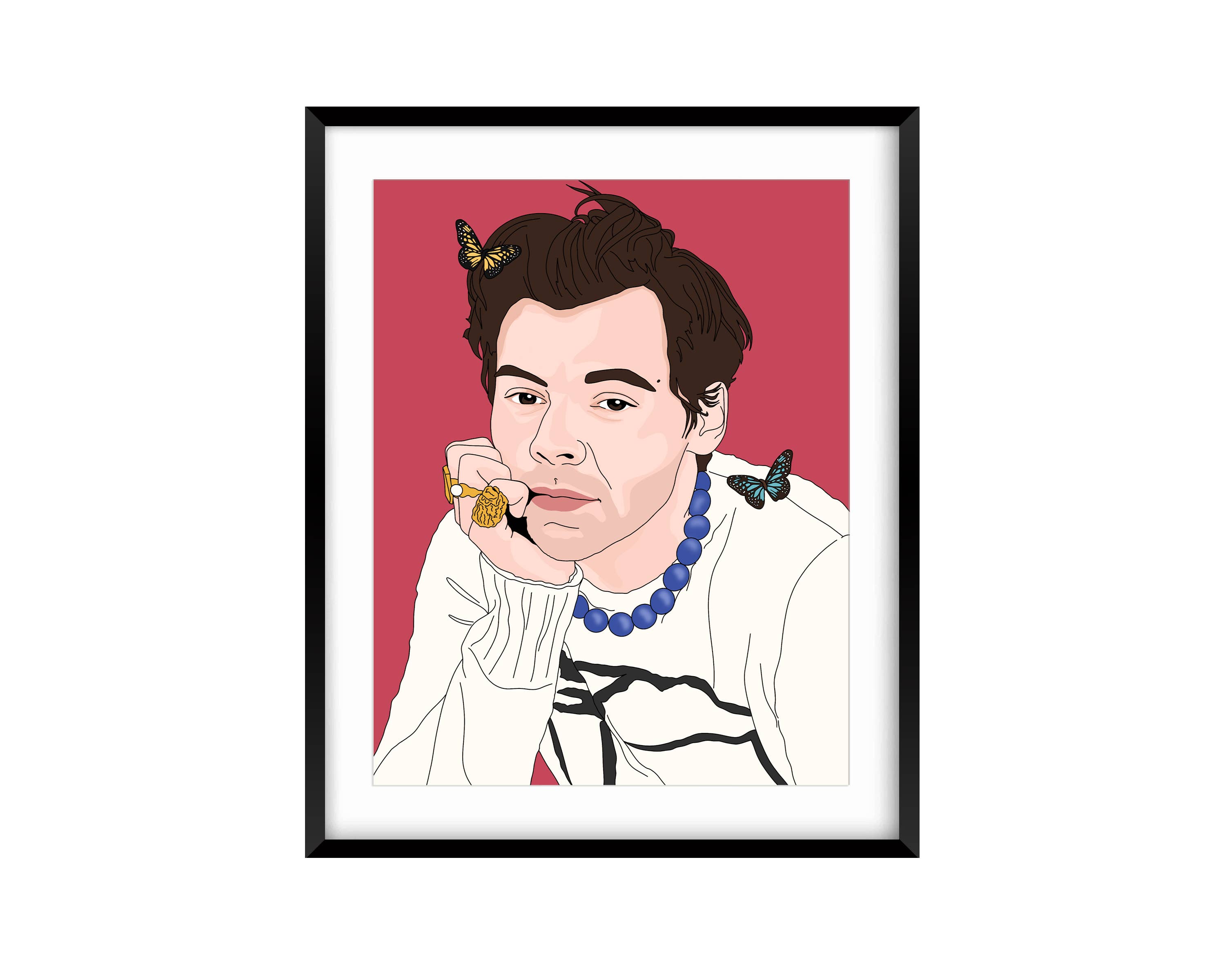 Sammy Gorin LLC – wholesale Konsttryck – Röd HS Fine Art Print