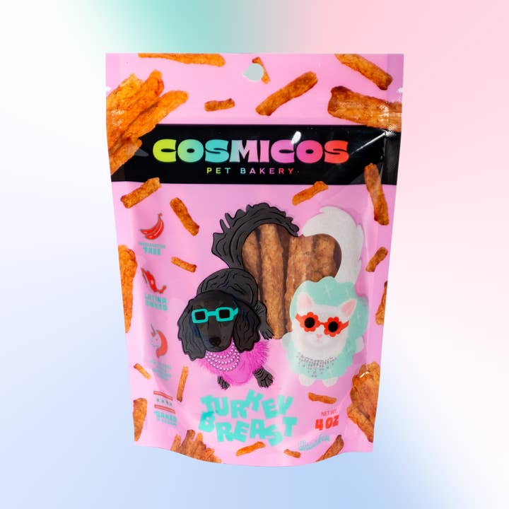 Premium Dehydrated Turkey Breast Snackies for Cats & Dogs for wholesale by Cosmicos Pet Bakery
