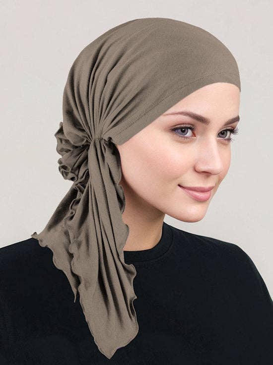 Turban Plus - Wholesale Head scarf – Women's - The Bella Scarf Bamboo Coco Brown0