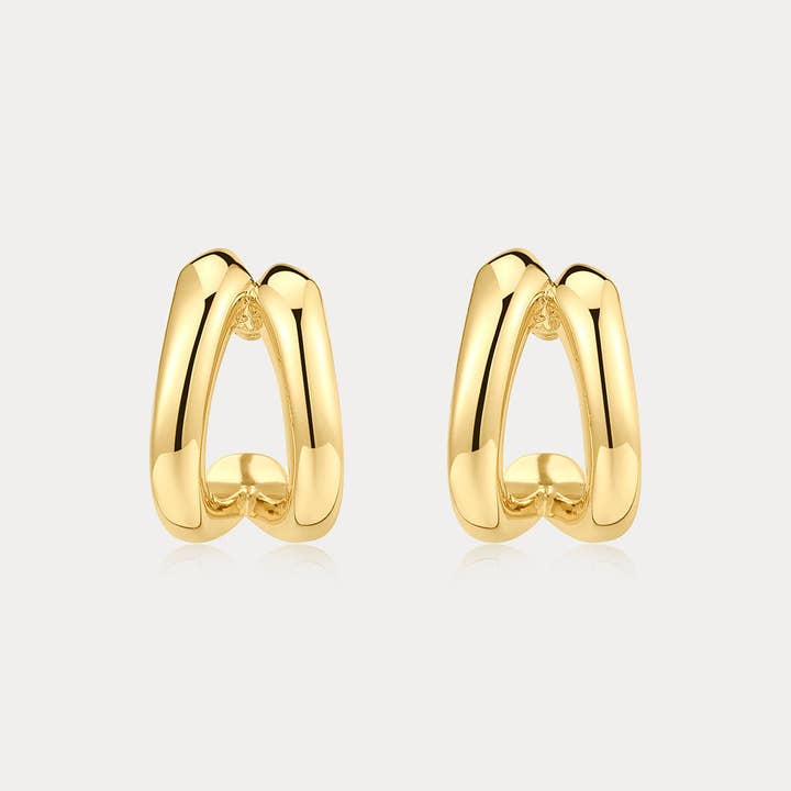 Luv AJ - Wholesale Hoop Earrings - The Layla Split Hoops2