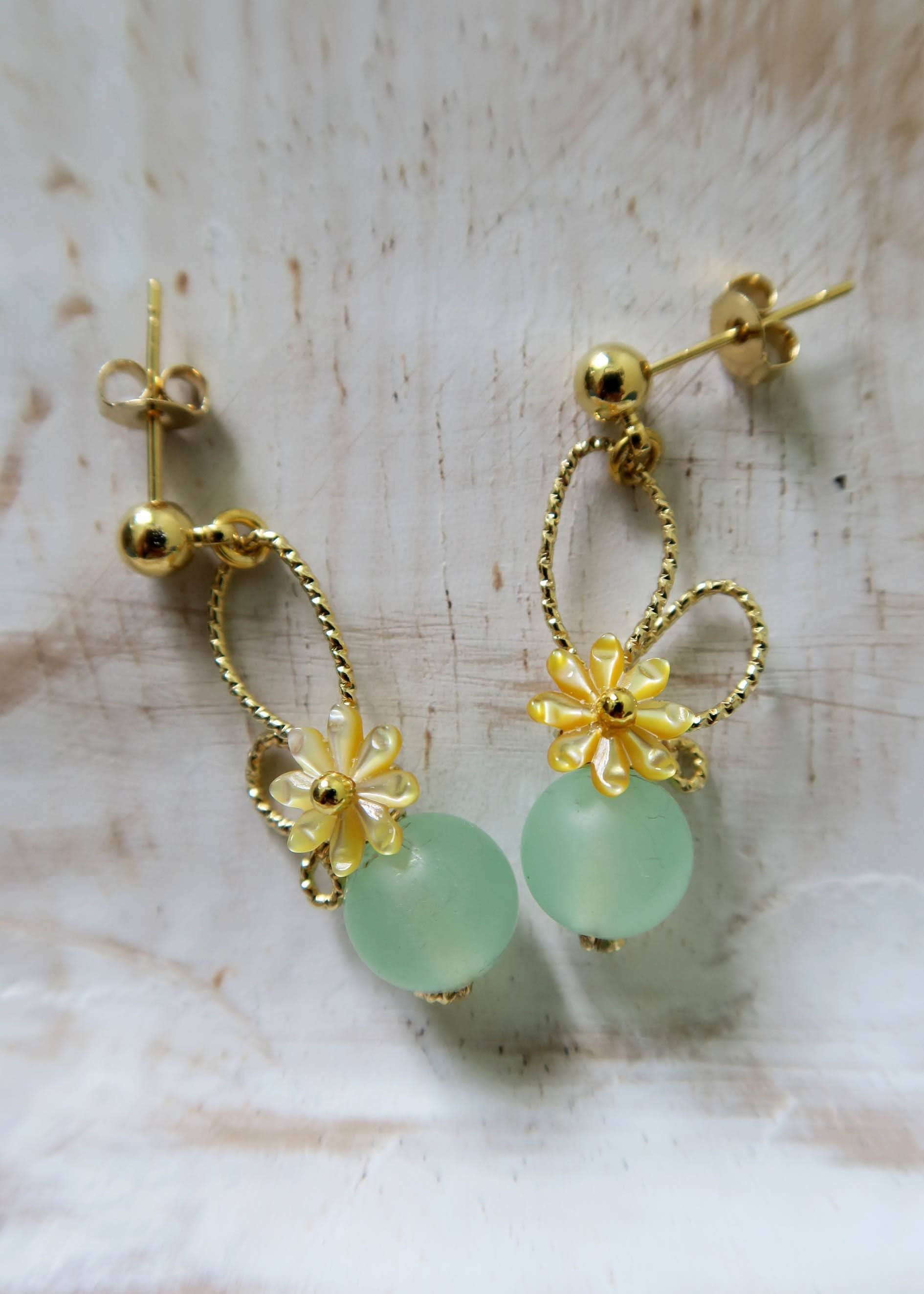 Hirondelle Bijoux - Wholesale Dangle Earrings - Daphné floral earrings7