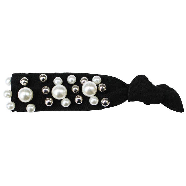 Gemelli – Engroshandel Hårbånd - Dame – Perle Stud Hair Tie25