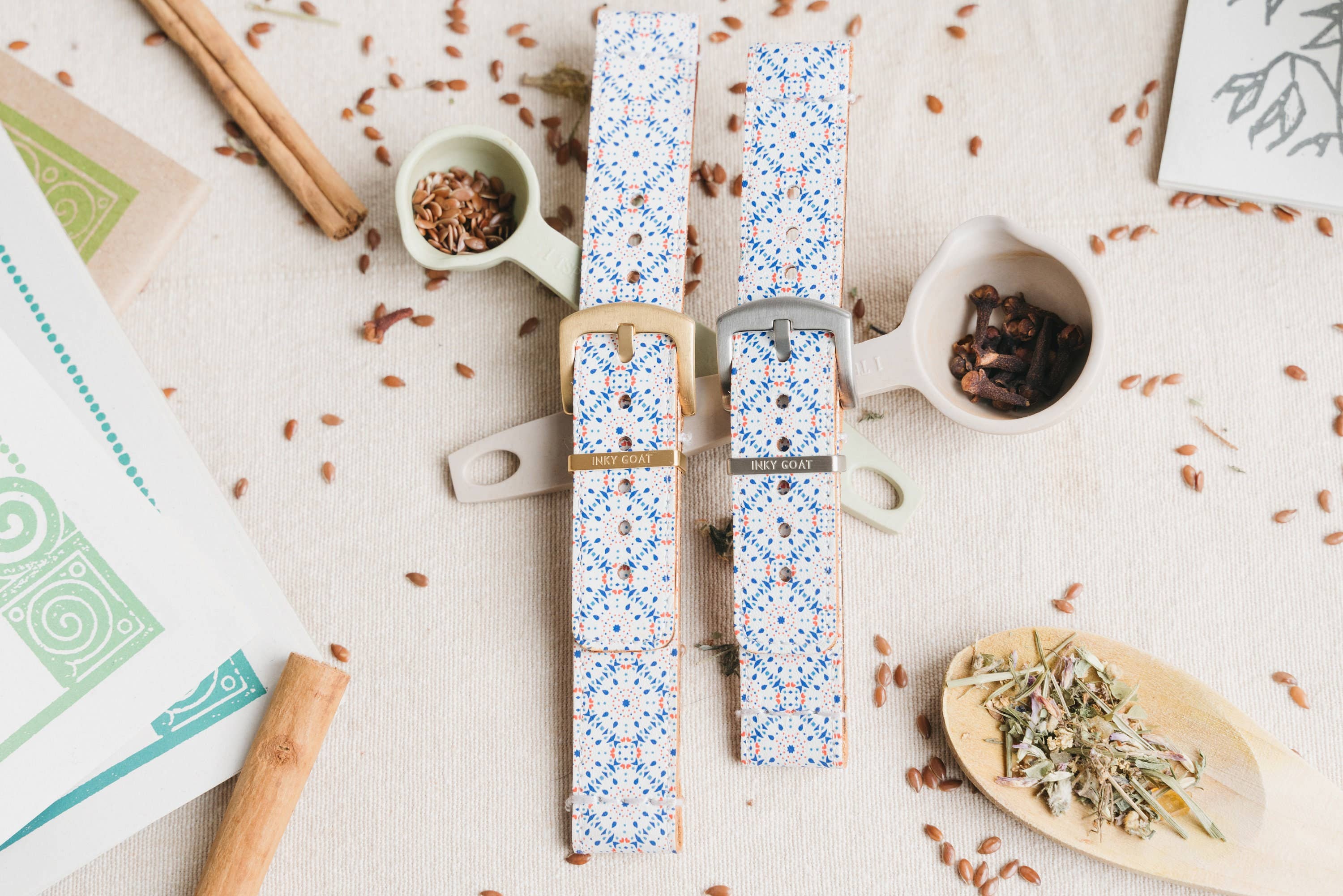 Inky Goat - Vendita all'ingrosso Cinturino/fascia per orologio - Donna - Cinturino per orologio Fitbit in pelle stile mosaico2