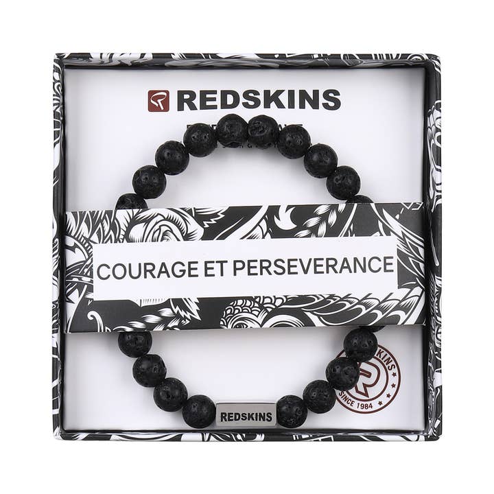 STELLA GREEN - Wholesale Beaded bracelet - Bracelets For Men Redskins® - Steel & natural stones11