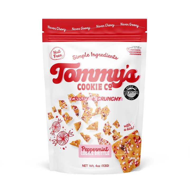 Tommy's Cookie Co. Peppermint Cookie Brittle for wholesale by Tommy's Cookie Co.