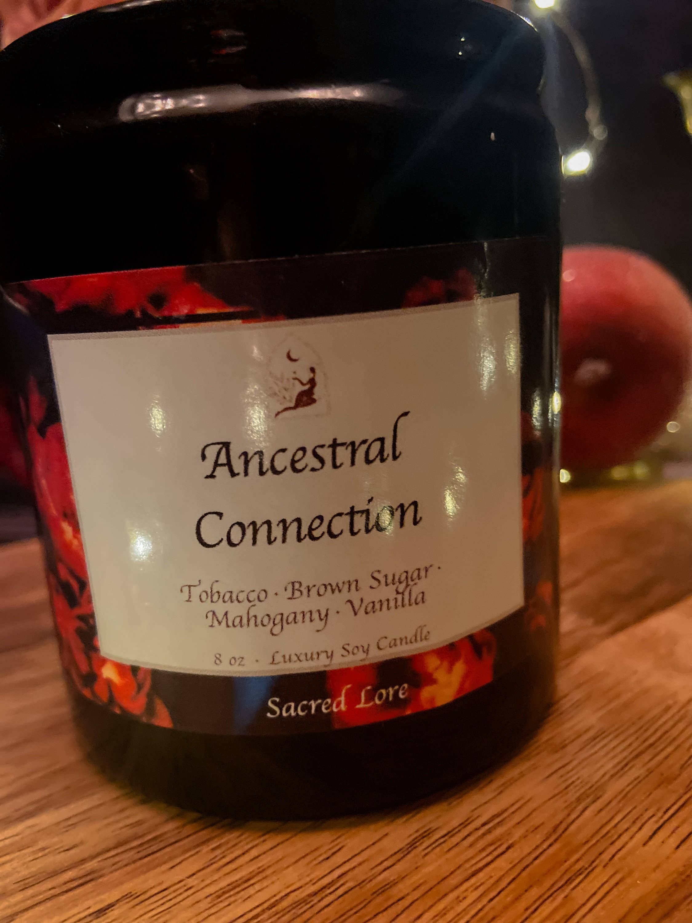 Sacred Lore - Vente Bougie en bocal - Bougie de connexion ancestrale, bougie rituelle en pot apothicaire2