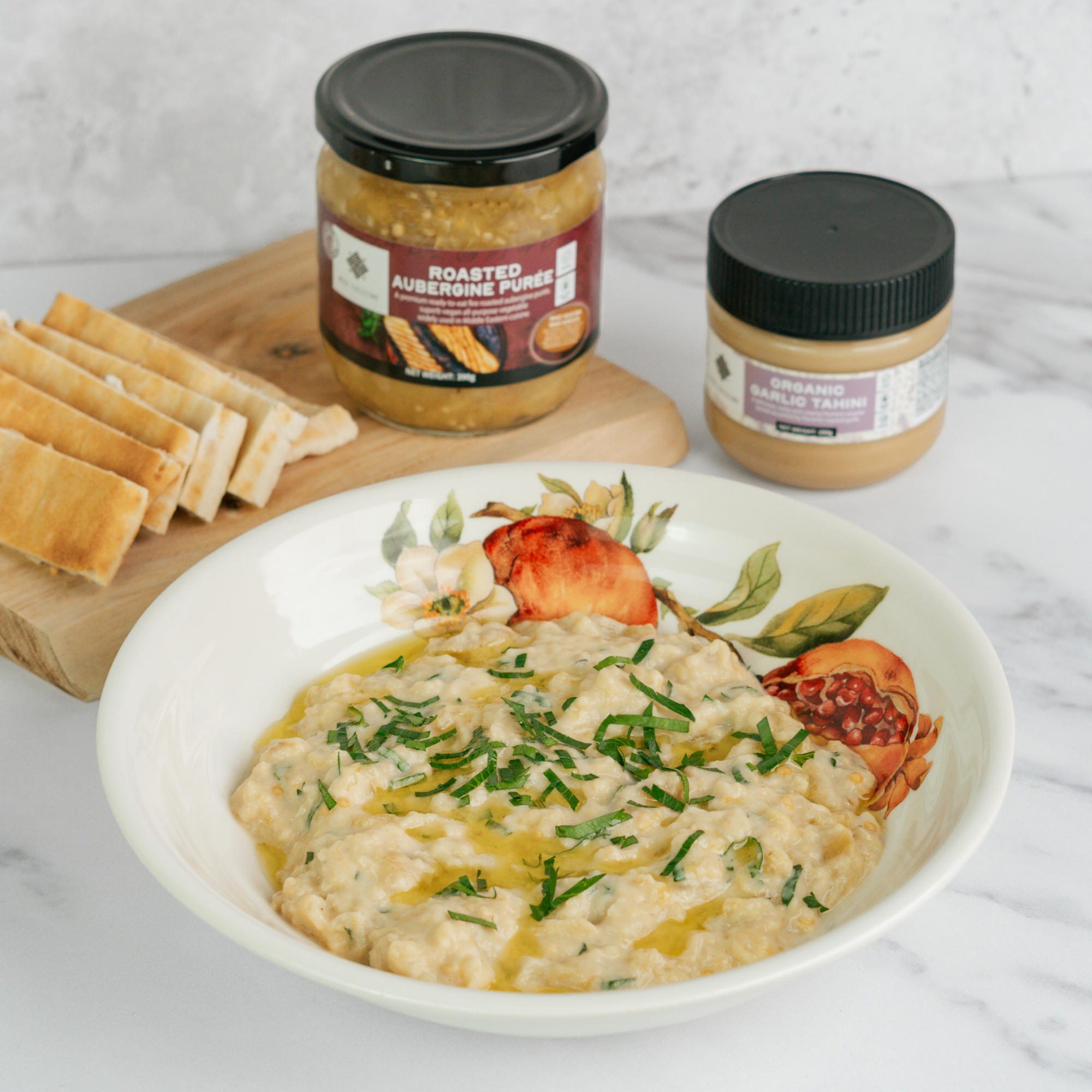 Med Cuisine – wholesale Shelf-stable prepared meal – Roasted Aubergine Puree - 390GR2