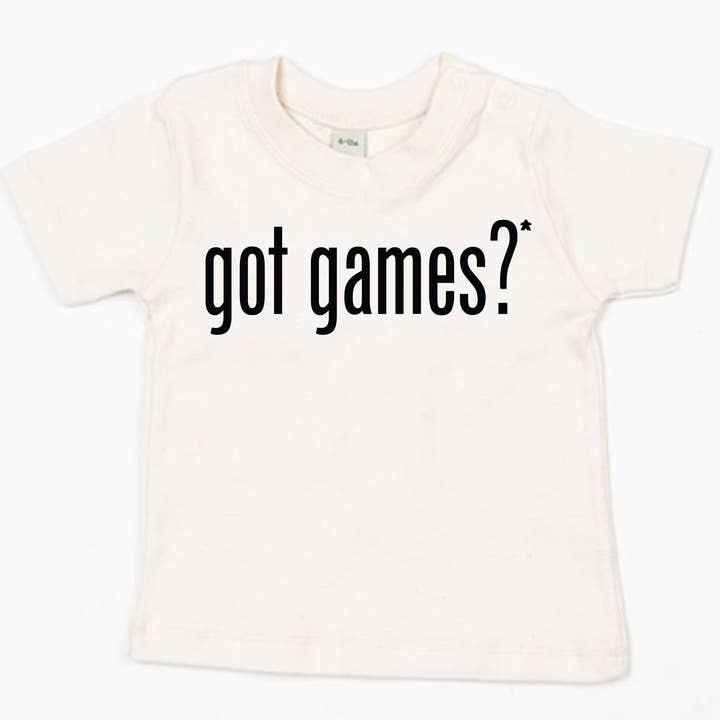 Got Games? Baby T-Shirt for wholesale by Meeplings | Handmade in Berlin