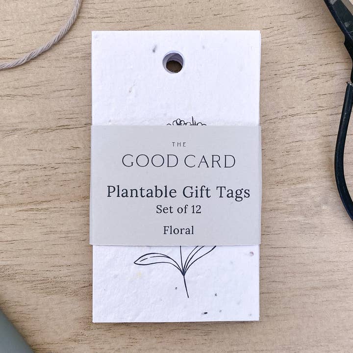 Plantable Gift Tags - Sketched Florals for wholesale by The Good Card