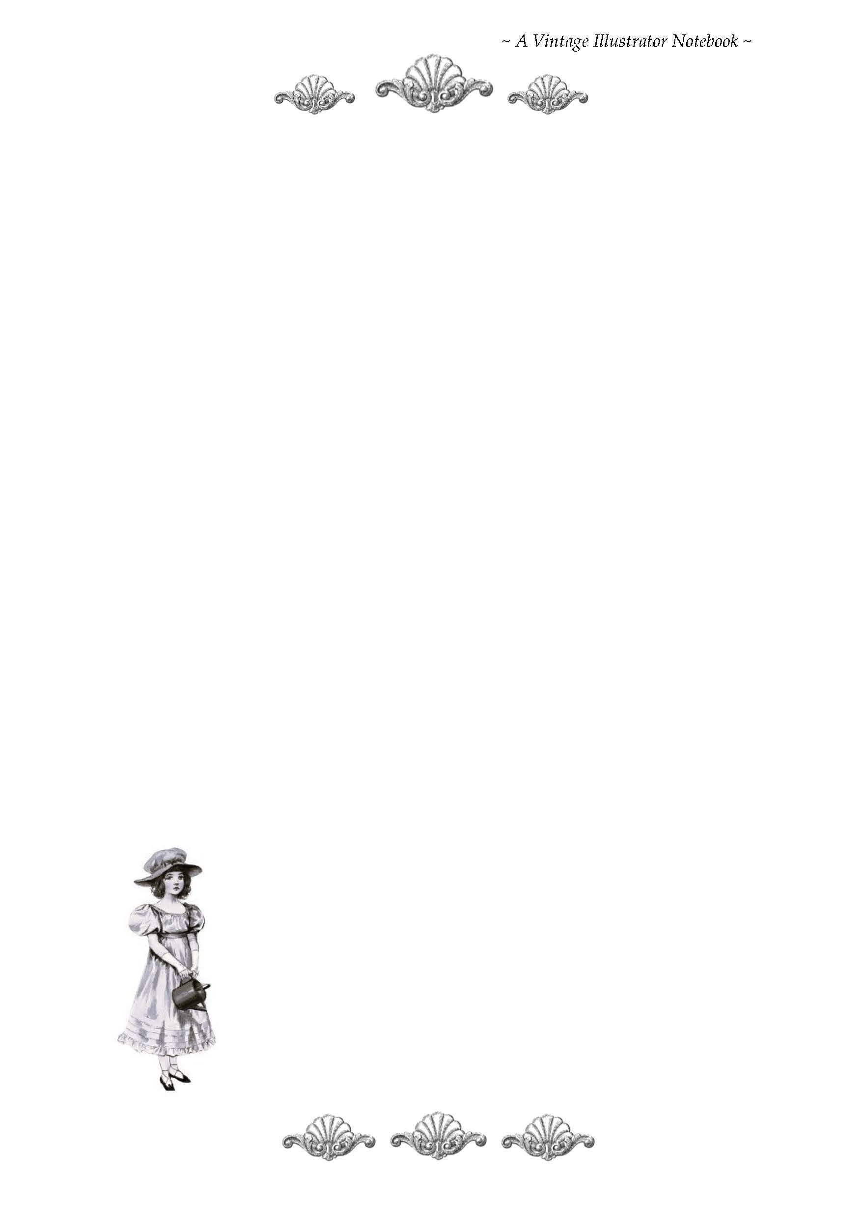 VINTAGE LADIES COLLECTION - Wholesale Scrapbook - Vintage Illustrators Collection: PHOEBE SPIRALBOUND NOTEBOOK7