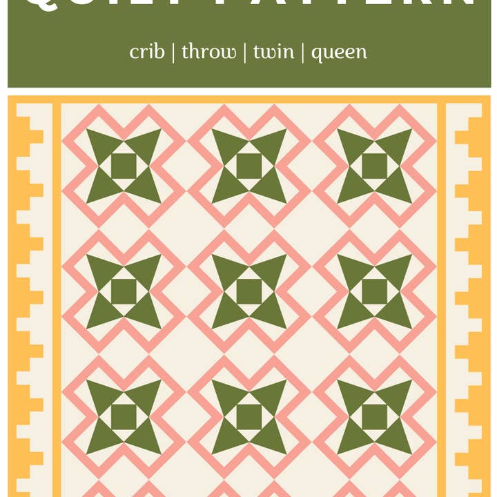 Sewn - Wholesale Craft Sewing Kit - Italian Tiles Quilt PAPER Pattern15