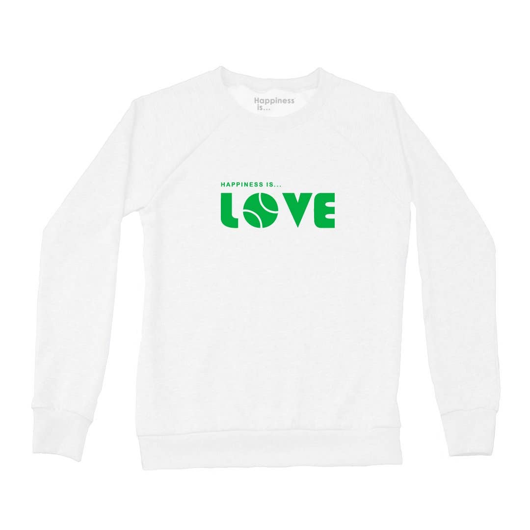 Happiness Is... – Engroshandel Grafisk Sweatshirt - Dame – Dame-sweatshirts med tennis-love - 2 farver0