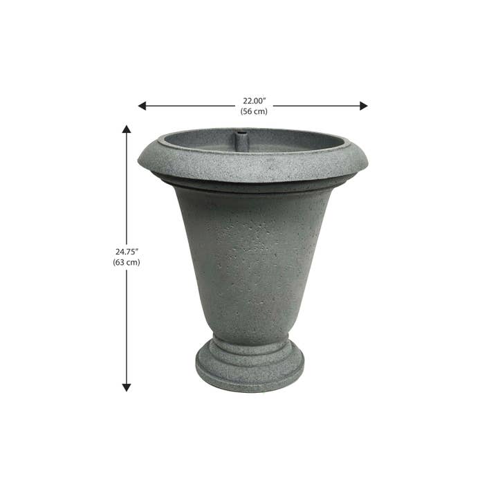Algreen - Vente Pot - Urne d'irrigation autonome de 25" Crète avec port de remplissage supérieur7