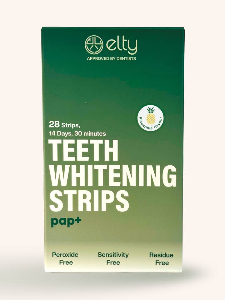 Elty Teeth Whitening Strips Clean Formula, Pineapple Flavour for wholesale by Elty
