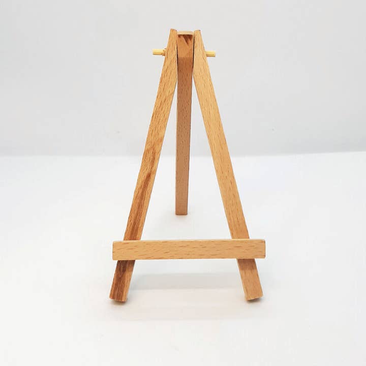 Hapenny Design – wholesale Easel – Wooden Postcard Display - Mini Easel1