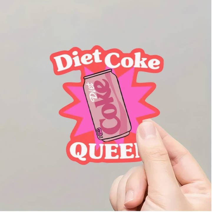 inviting affairs paperie - Wholesale Sticker - Diet Coke Queen Sticker – Perfect for Diet Coke Lovers