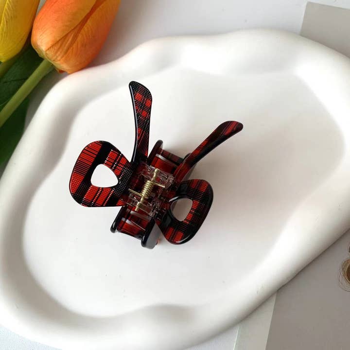 Dipped Shop - Vendita all'ingrosso Fermaglio per capelli - Donna - Graziosi artigli per capelli dolci con nodo a fiocco colorato DPC1706