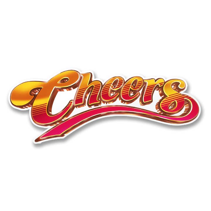 Cheers Logo Sticker for wholesale by Hybris Production AB