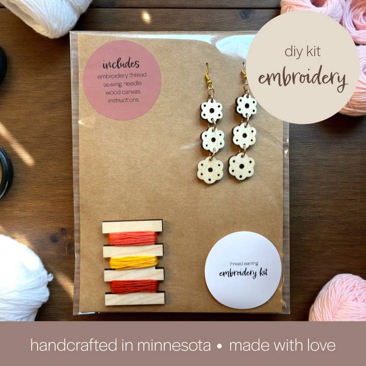Daisy Threads DIY Embroidery Kit for wholesale by Lizabell Studio
