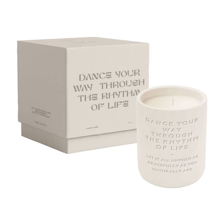 The Gift Label Cement Candle - Dance Your Way (360Gr) for wholesale by Oli Olsen