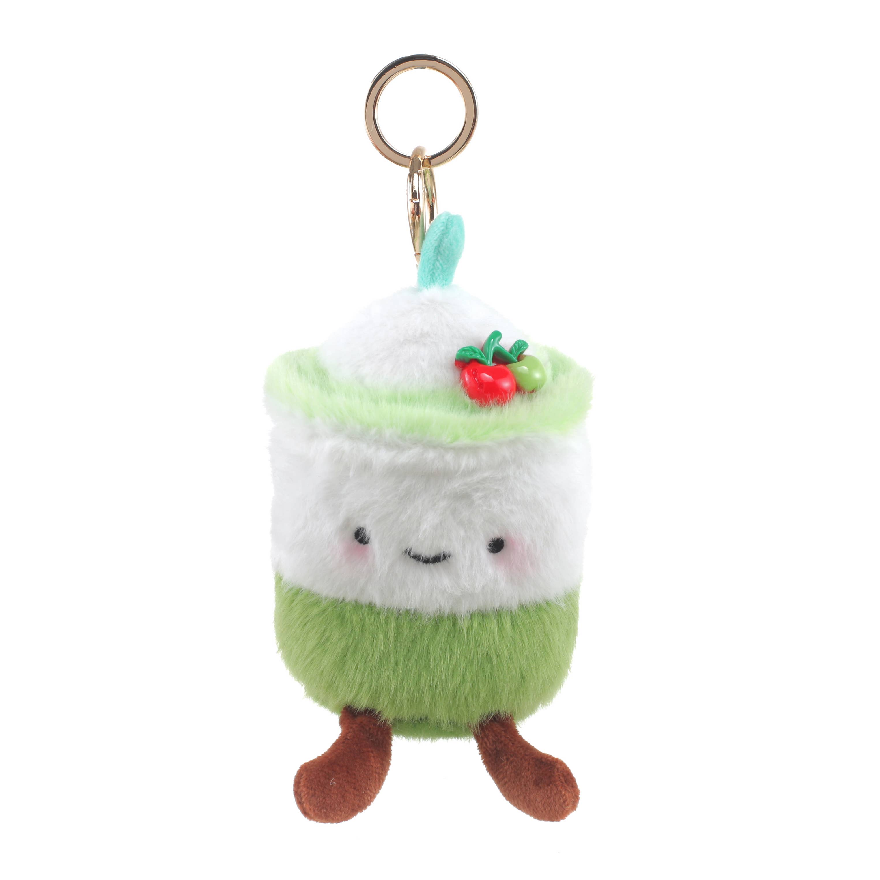 Bessie London – wholesale Keychain – Women's – PLUSH ICED COFFEE BAG CHARM1