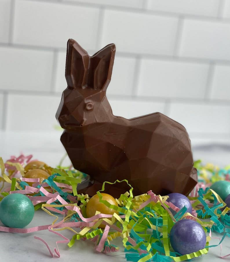 Chocolates Unlimited by Denise - Wholesale Chocolate Covered Sweets - Easter Breakable Chocolate Bunny,1