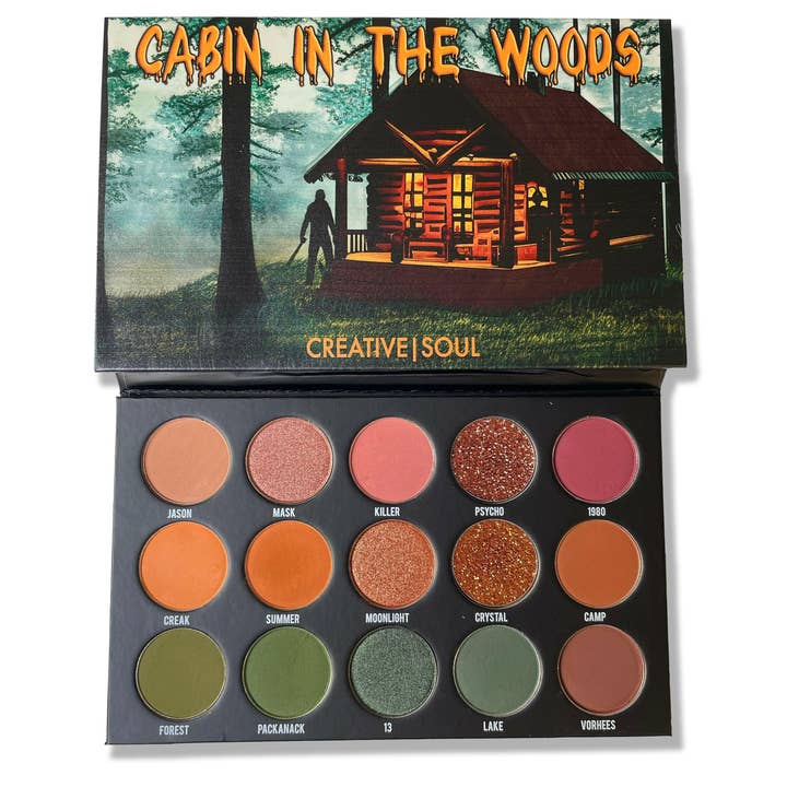 Cabin In The Woods øjenskyggepalette for engroshandel hos Creative Soul Cosmetics