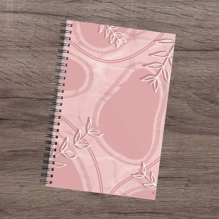 Minimalistisches Notizbuch in Rosa | Nettes Notizbuch | Liniertes Notizbuch für den Großhandel von Riley Lorraine Co.