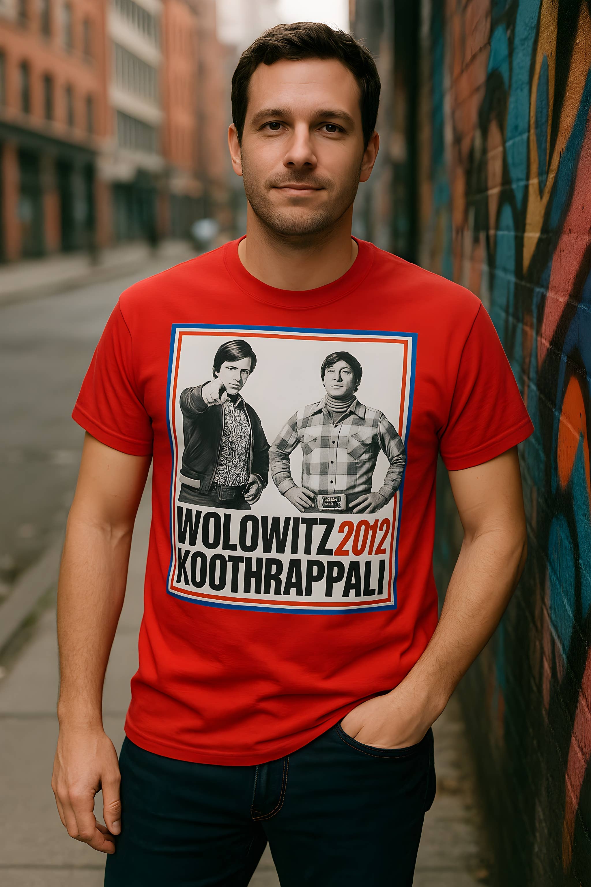 Official Store - Vendita all'ingrosso Maglietta serigrafata - Uomo - Big Bang Theory - Elezioni 2012 Maglietta Premium Morbida da Uomo1