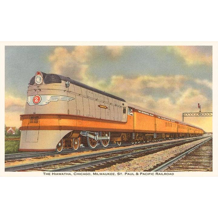 Aimant RR-29 Hiawatha, Train aérodynamique pour la vente par Found Image Press