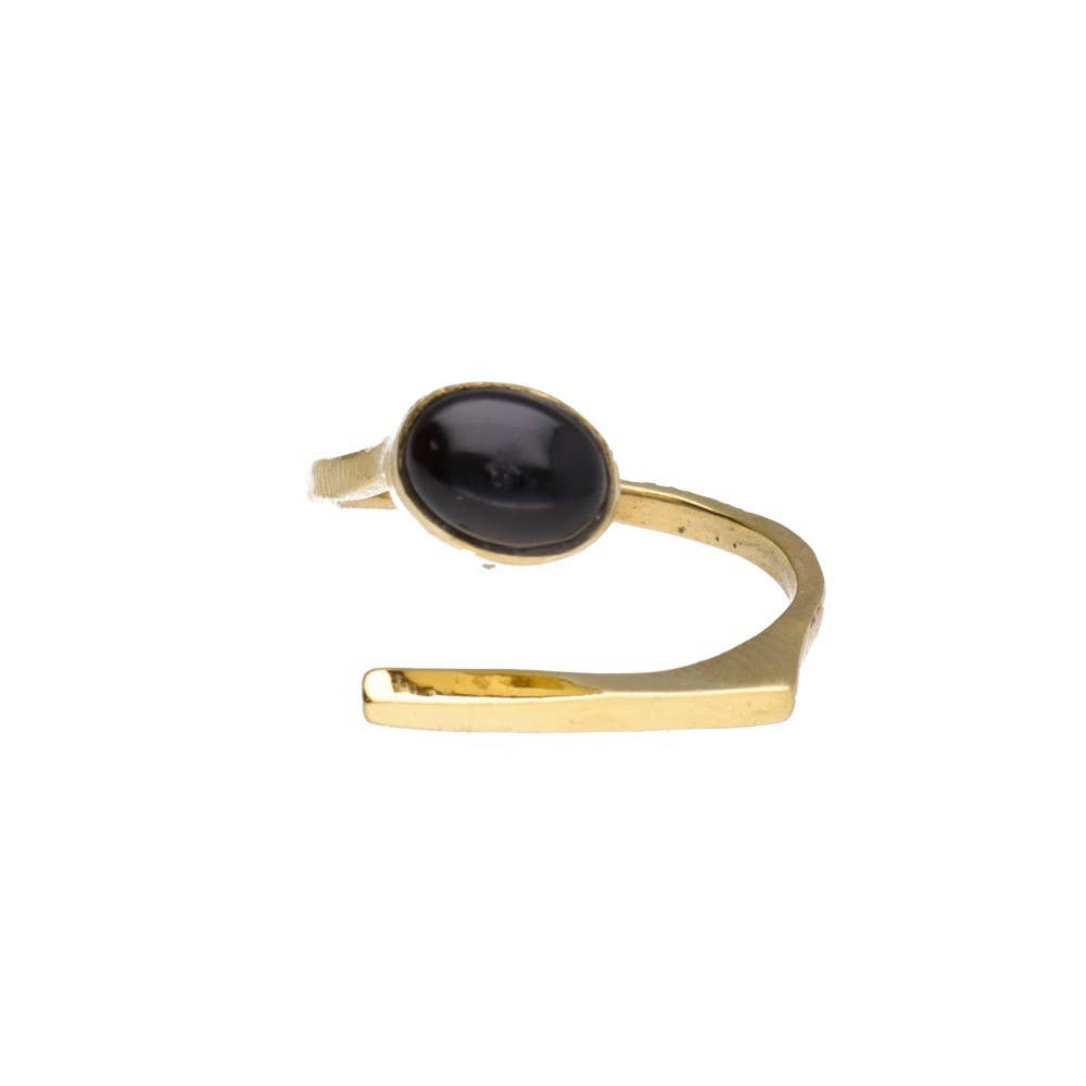 Vives de la Cortada S.L - Wholesale Cocktail/Statement Ring - Adjustable bronze with Random Mineral 1-1-4