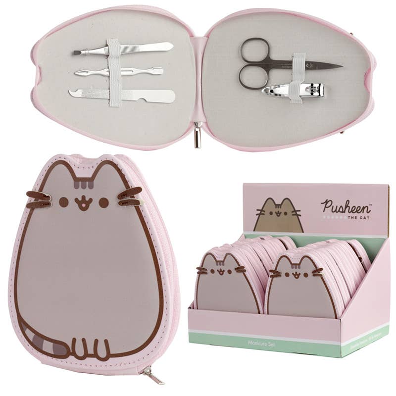 Puckator EU - Wholesale Nailcare Set - Pusheen the Cat Shaped 5 Piece Manicure Set0