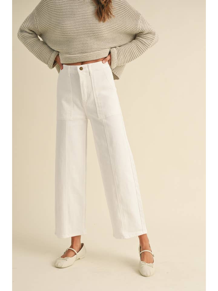 MIOU MUSE - Wholesale Jeans - Women's - P3966 PANELED STRETCH PANTS