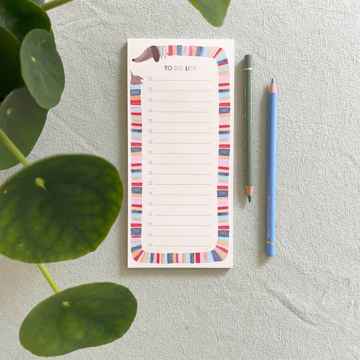Hannahs Firlefanz - Wholesale Notepad - Dachshund To-Do List, DIN long, 50 sheets, playful design4