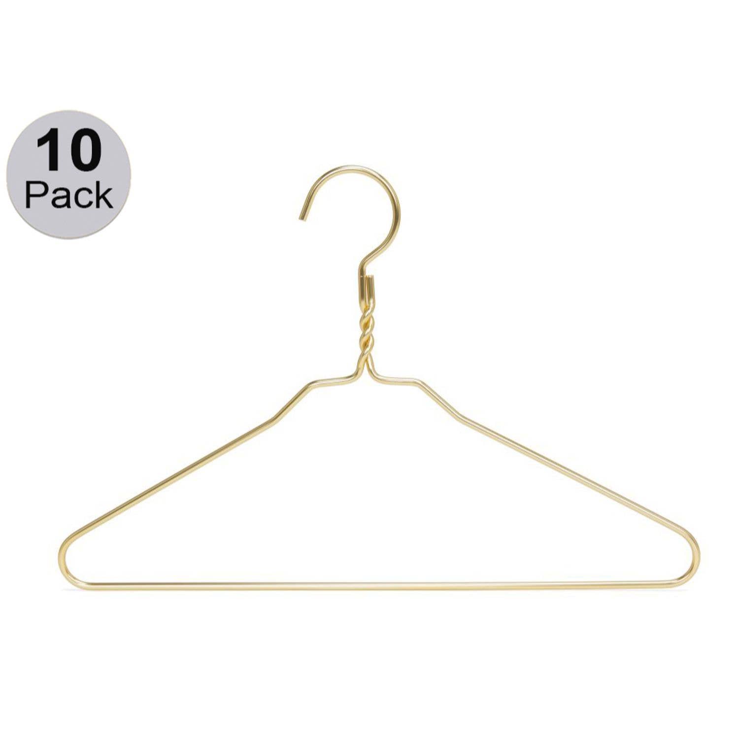 Quality Hangers - Wholesale Clothes Hangers - AL20 - 16.5" Gold Aluminum Hangers - 100 Hangers8